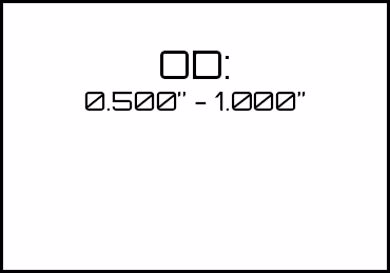 Picture for category OD: 0.500" - 1.000" 