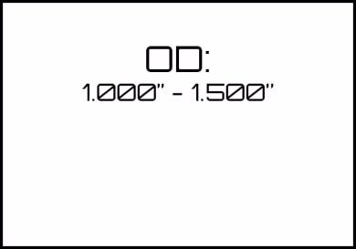 Picture for category OD: 1.000" - 1.500" 