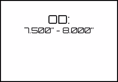 Picture for category OD: 7.500" - 8.000" 