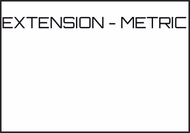 Picture for category EXTENSION - METRIC