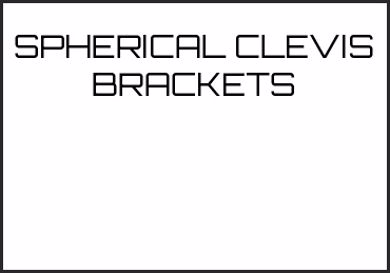 Picture for category SPHERICAL CLEVIS BRACKETS