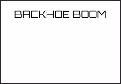 Picture for category BACKHOE BOOM