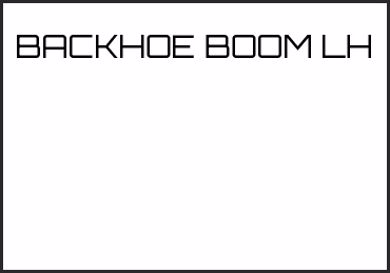 Picture for category BACKHOE BOOM LH