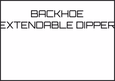 Picture for category BACKHOE EXTENDABLE DIPPER