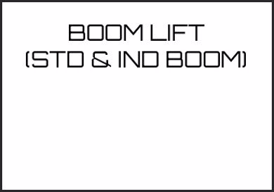 Picture for category BOOM LIFT (STD & IND BOOM)